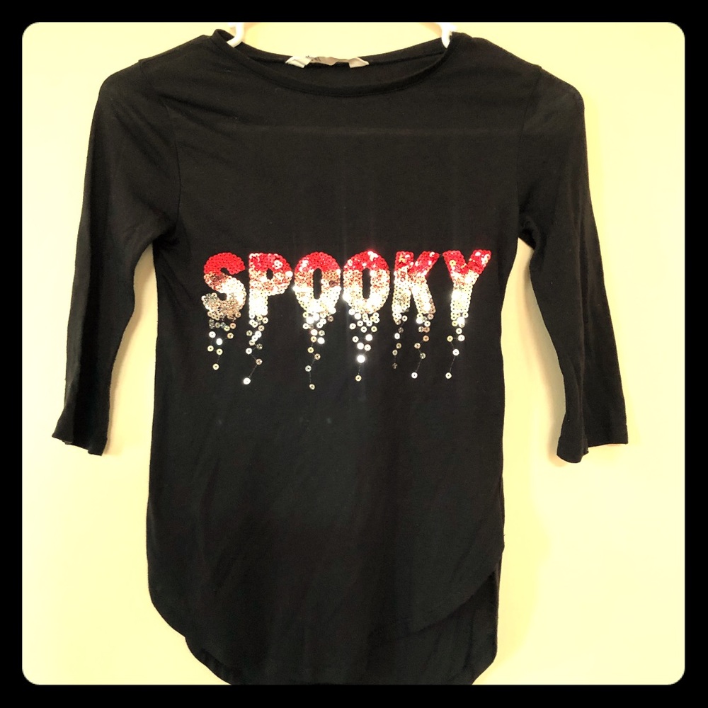 H & M Kids “Spooky” black shirt